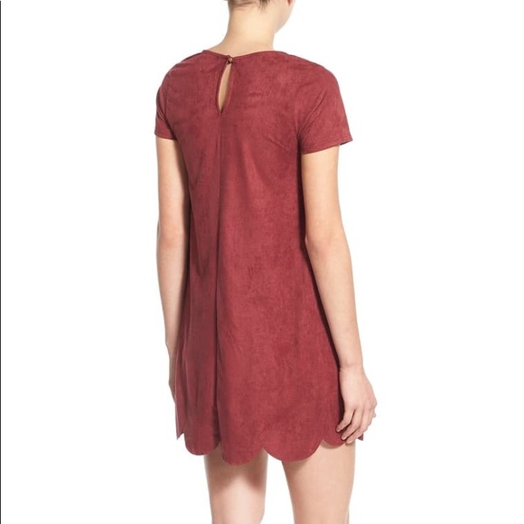 Faux Suede Shift Dress - Picture 3 of 5